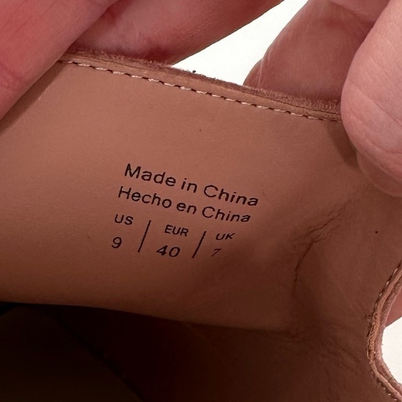 Aldo womens flats size 9 40 pink faux suede faux fur pointy toe slip on mules - Picture 11 of 12